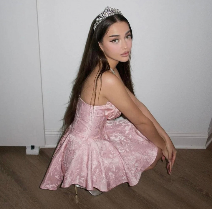 Levoire | Robe Mini Satin Korsatzt