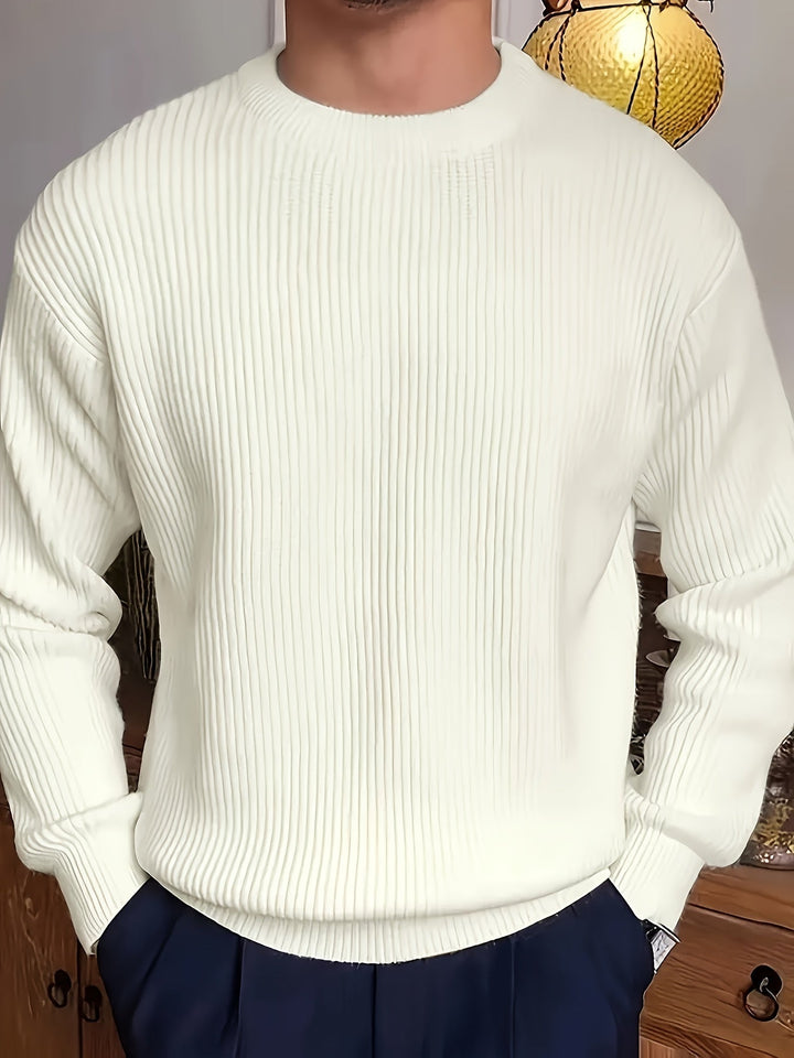 Levoire | Pull-Over En Laine Pour Hommes À Col Rond
