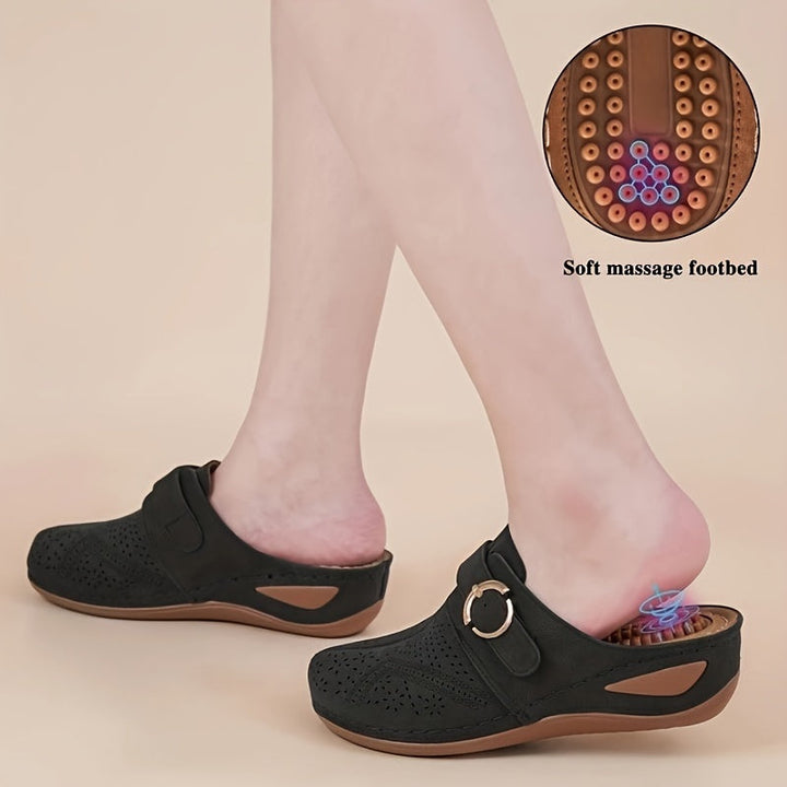 Levoire | Sandales De Sport Confortables Et Sculptantes En Couleur Unie Noir