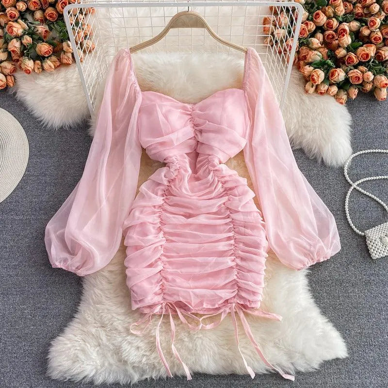 Levoire | Robe ajustée à encolure carrée Rosa