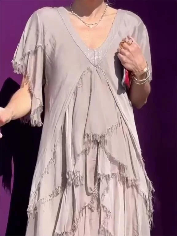 Levoire | Robe D'Été Moderne À Manches Longues