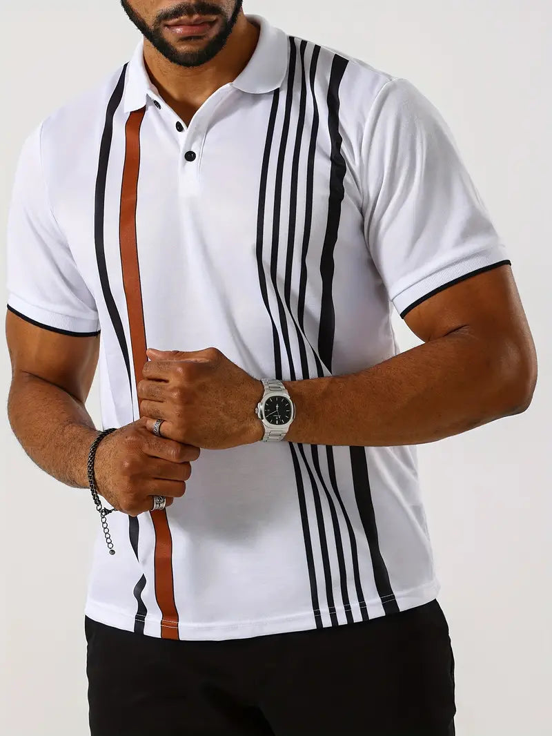 Levoire | T-Shirt Avec Motif De Rayures Rétro Verticales