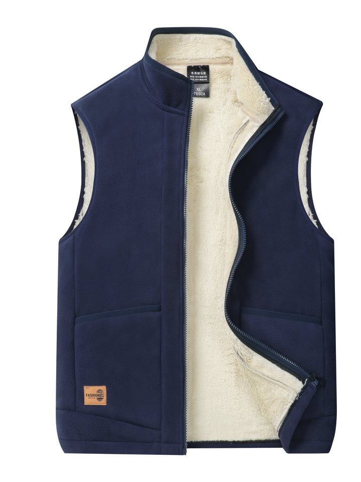 Levoire | Gilet en polaire avec fermeture éclair Bleu