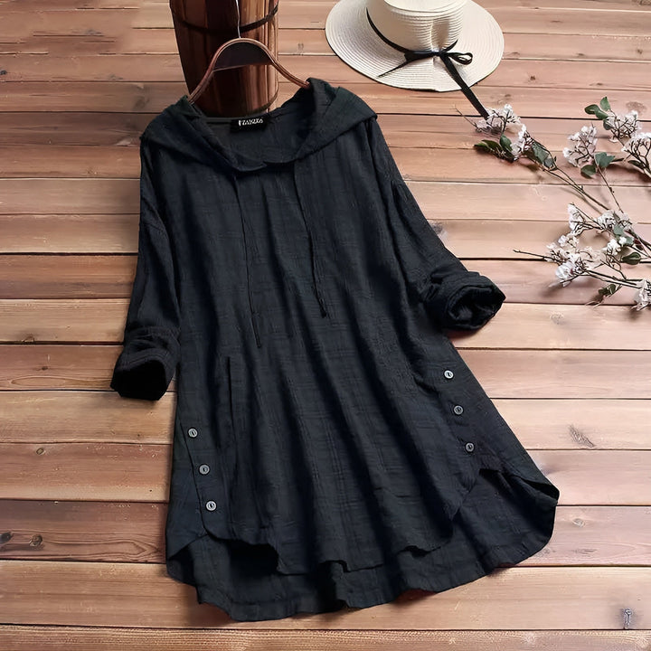 Levoire | Chemise En Lin Et Coton Noir