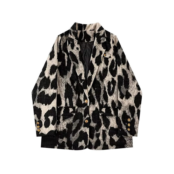 Levoire | Blazer Extravagant Pour Femmes À Imprimé Léopard