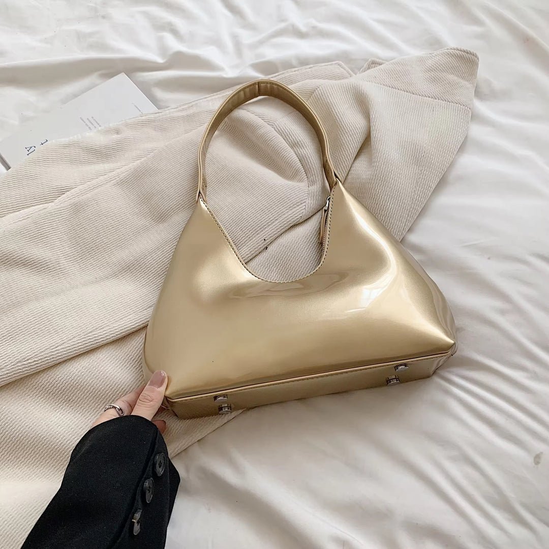 Levoire | Sac À Bandoulière En Cuir Verni Or