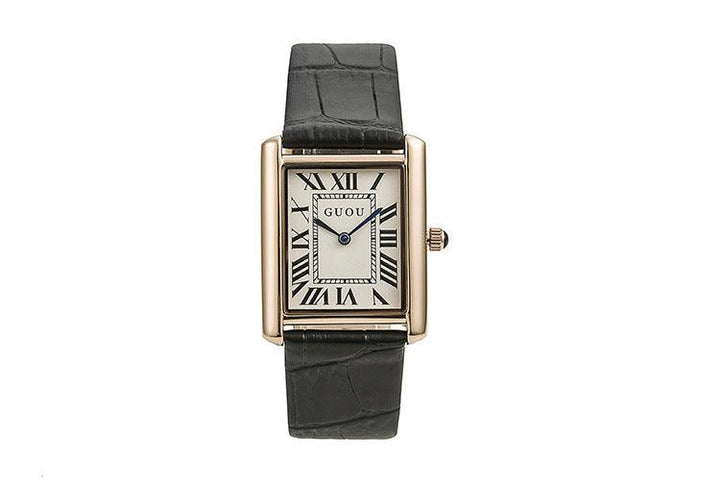 Levoire | Montre Quarz Blanc avec une ceinture noire