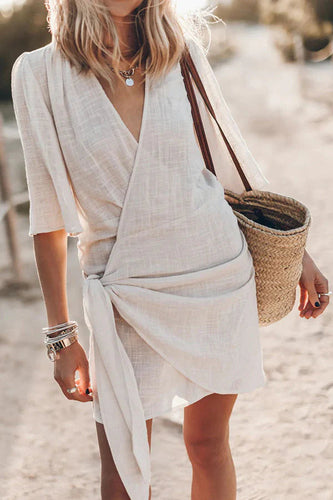 Levoire | Robe D'Été Élégante Avec Décolleté En V