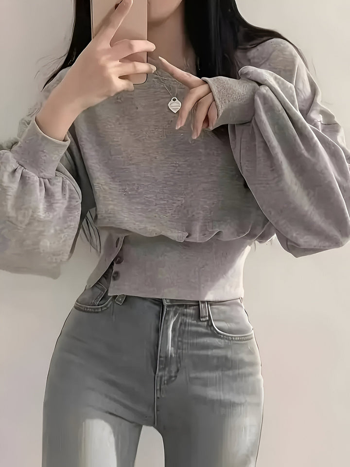 Levoire | T-Shirt Élégant Avec Des Détails En Boutons