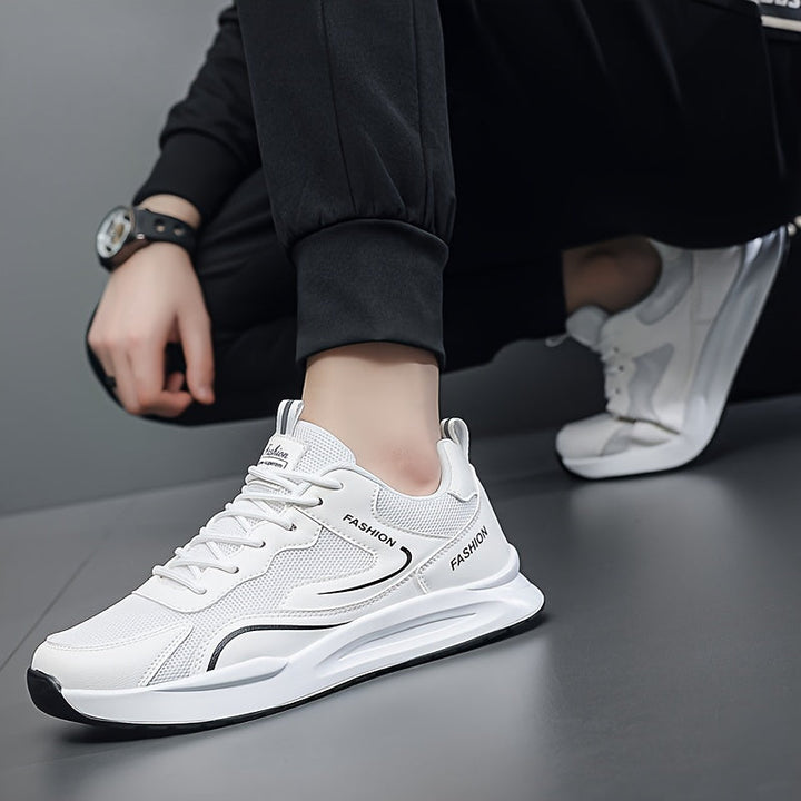 Levoire | Baskets De Course Confortables Pour Toutes Les Saisons Pour Hommes Blanc
