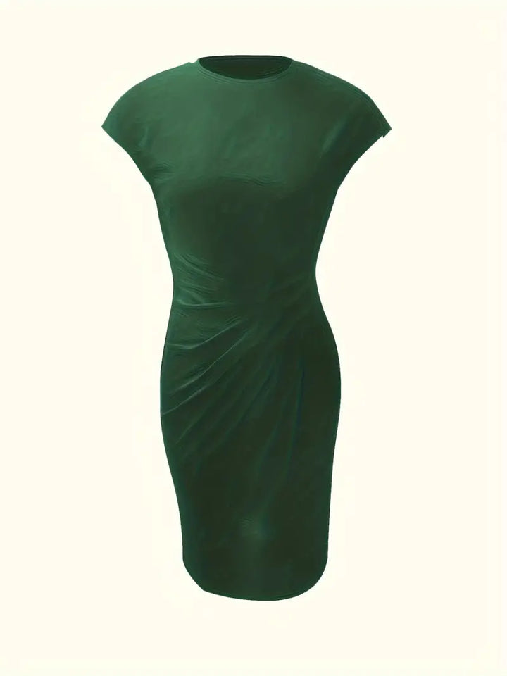 Levoire | Robe Unie Avec Encolure Ronde Et Encolure Ronde
