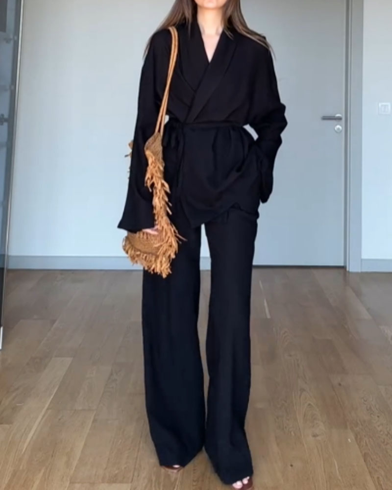 Levoire | Ensemble De Deux Pièces Luxueux Noir