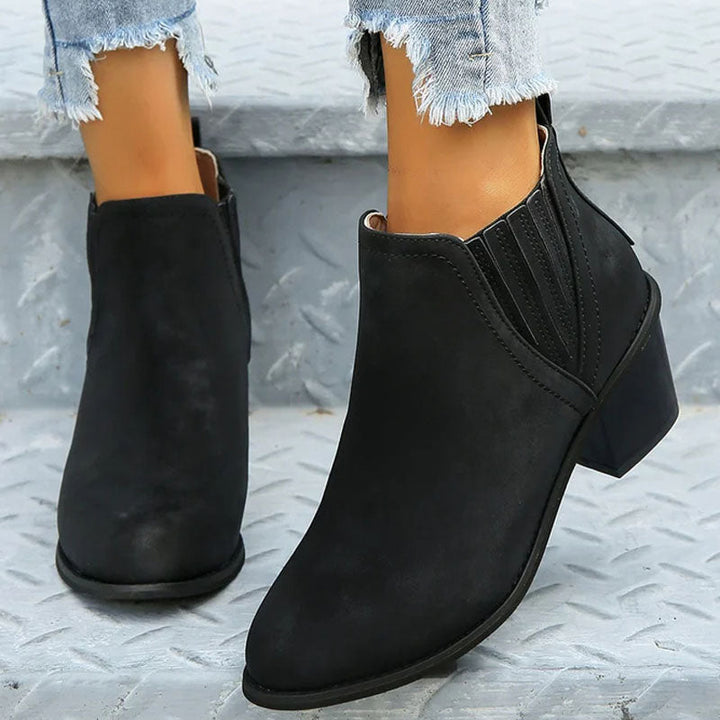 Levoire | Collection De Vin Bottes Basses À Talon Régal Pour Femmes