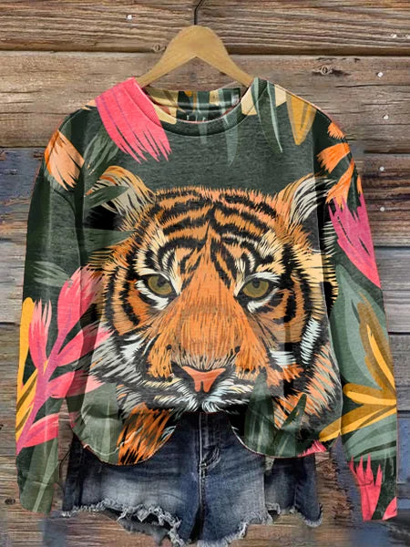 Levoire | WildPrint Pull à col rond Style 4
