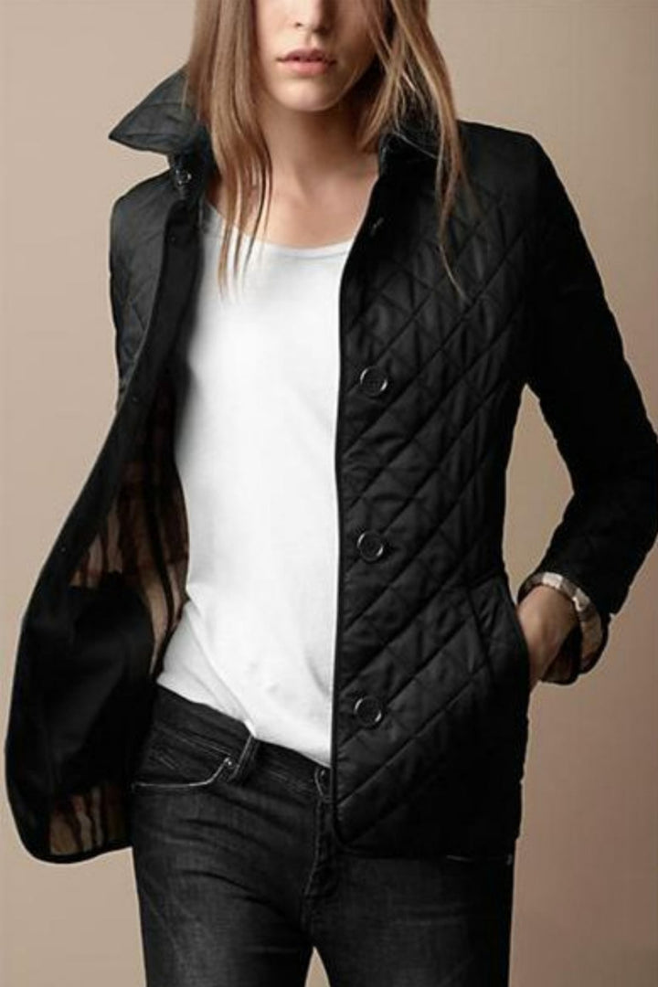 Levoire | Femme Veste Matelassée | Elégant Noir