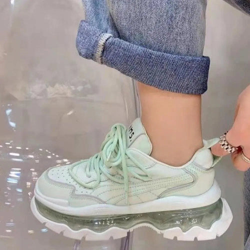 Levoire | Femme baskets avec semelle transparente surélevée