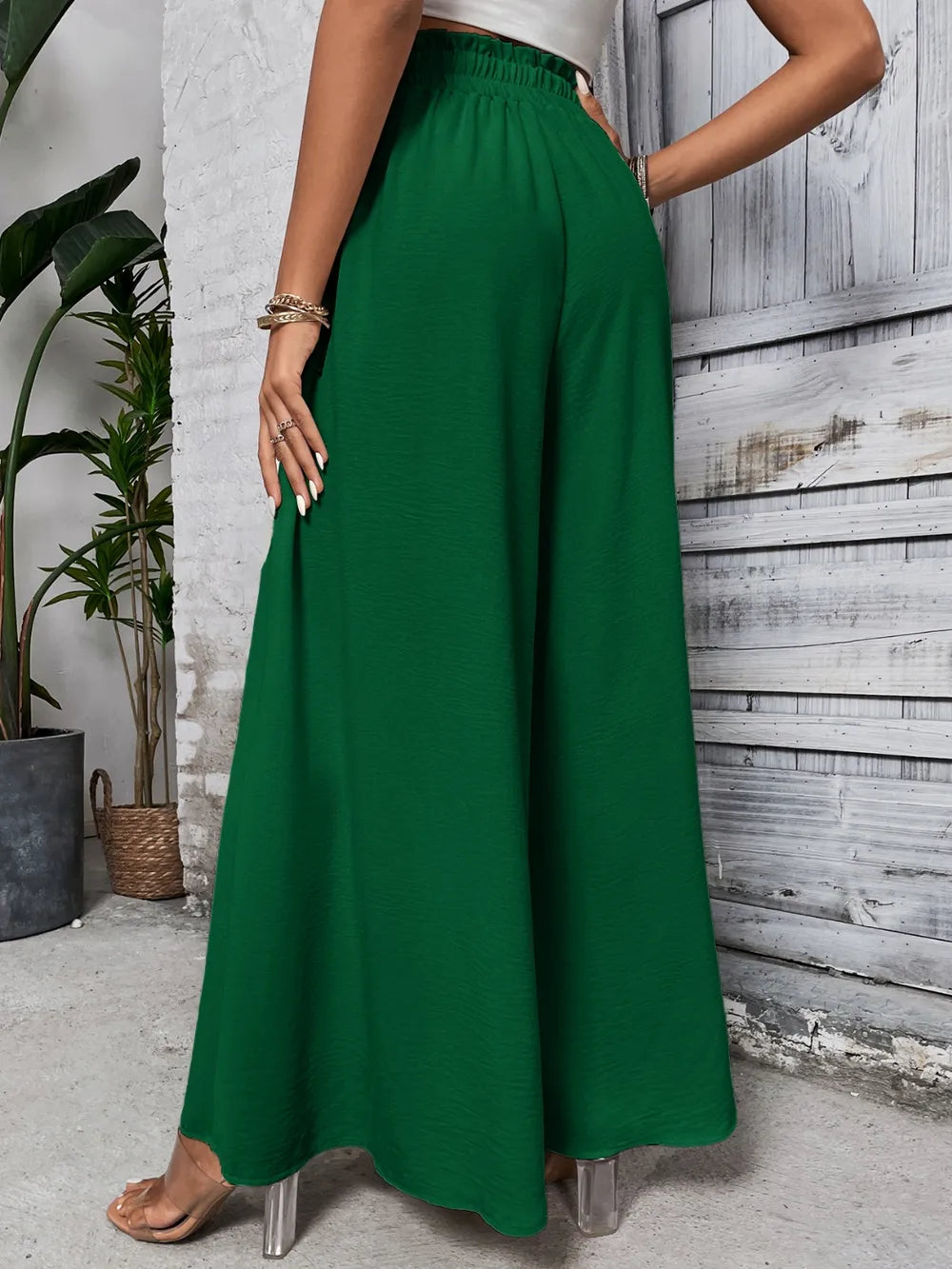Levoire | Honey Tied Pantalon Large Taille Haute