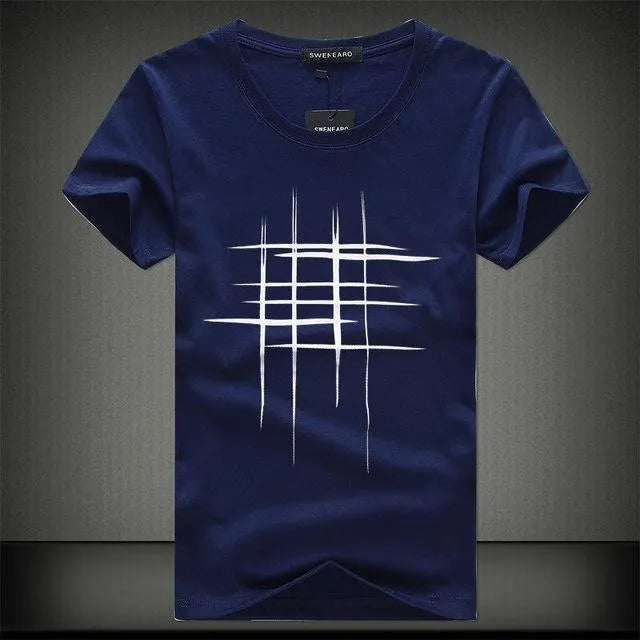 Levoire | T-shirt à manches courtes en coton Bleu foncé