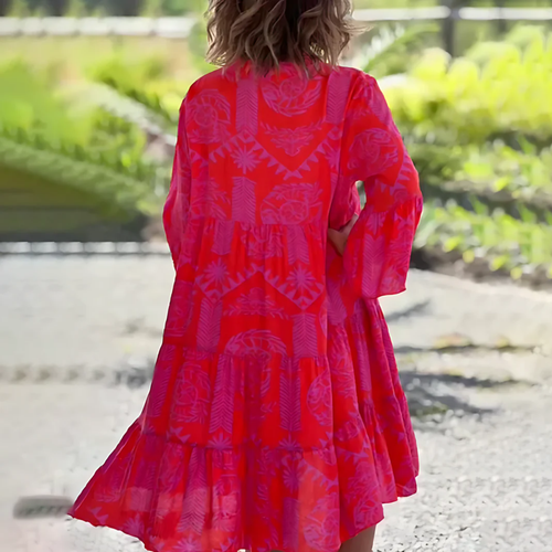 Levoire | Robe d'été mini avec volants pour femmes