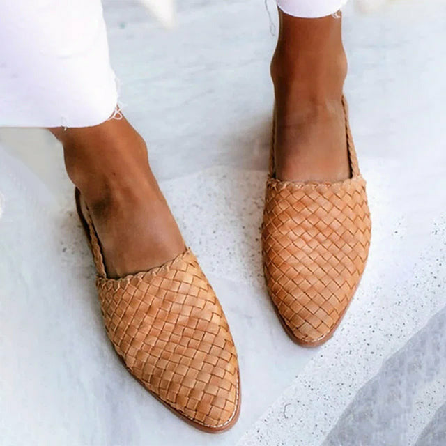 Levoire | Plates Pointues Tressées Vintage Kaki