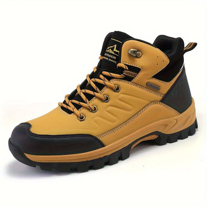 Levoire | Bottes De Randonnée Hautes Et Durables À Lacets Pour Hommes Jaune de sol