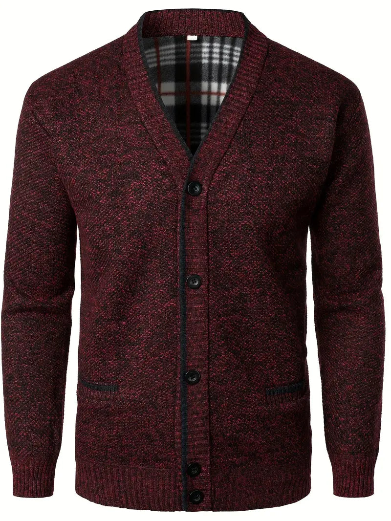 Levoire | Élégant Gilet Classique Pour Hommes Avec Boutons Et Col V Bourgogne