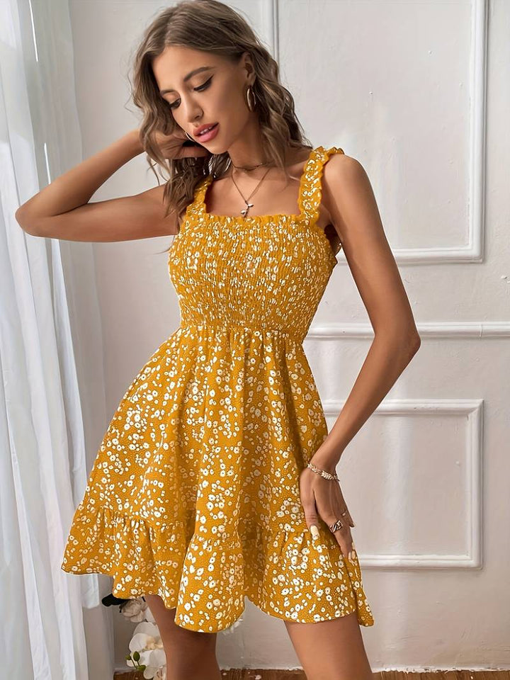 Levoire | Robe Débardeur Dos Nu Avec Bord Froncé