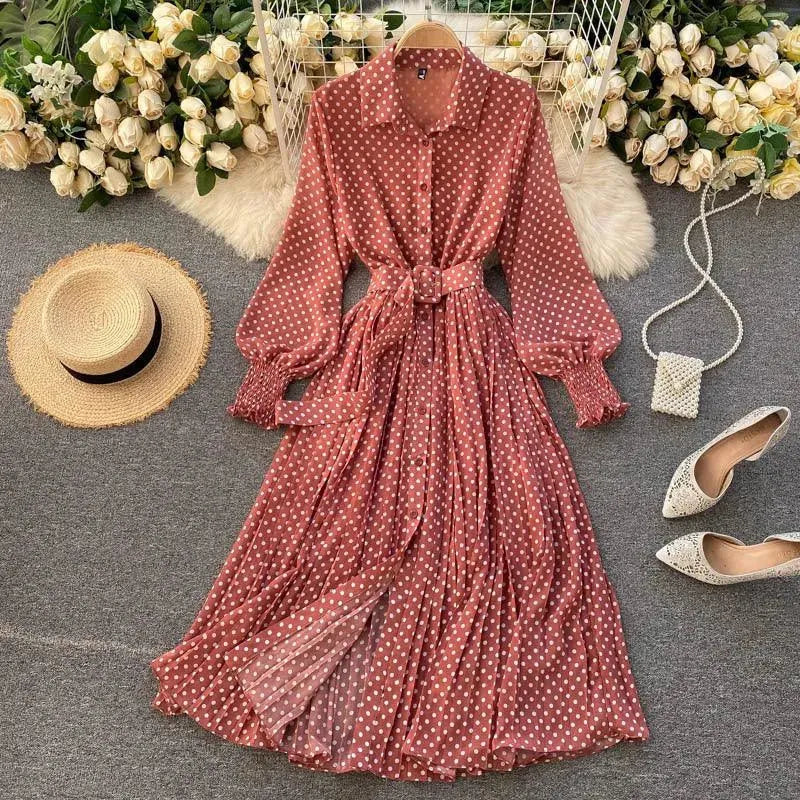 Levoire | Robe de printemps française pour femmes Melonikameleontti Taille libre