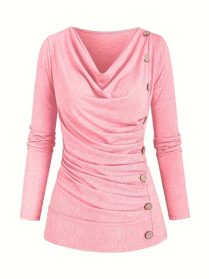 Levoire | Top Tricot Uni Avec Col Et Satin