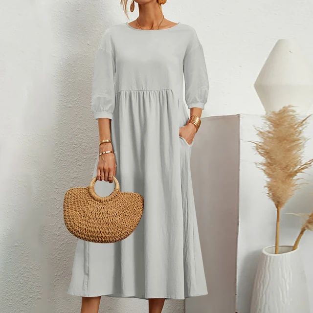 Levoire | Chic Élégant Robe Gris