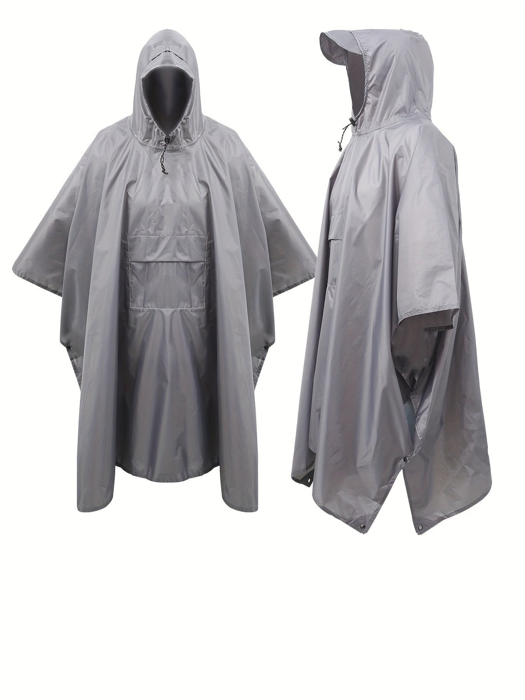 Levoire | Veste De Pluie Légère Imperméable Avec Capuche Et Poche Gris argenté Une taille