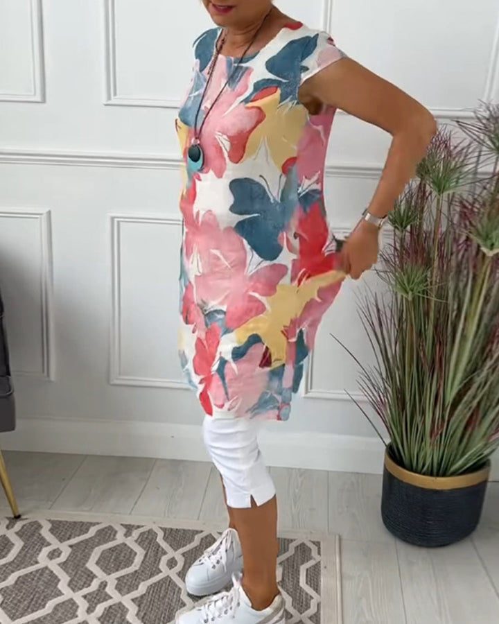 Levoire | Robe De Loisir Pour Femmes Avec Des Fleurs