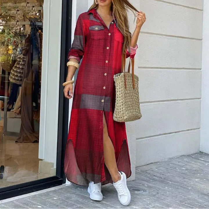 Levoire | Salopette En Denim Avec Fermeture À Boutons Rouge bourgogne