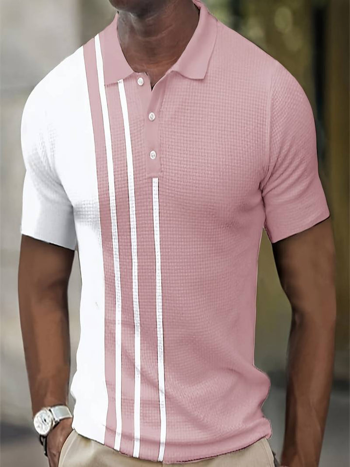 Levoire | Chemise En Bloc De Couleur À Carreaux Et Rayures Rosa
