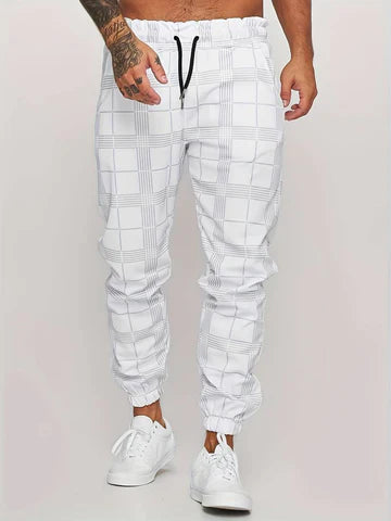 Levoire | Pantalons de loisirs à carreaux pour hommes