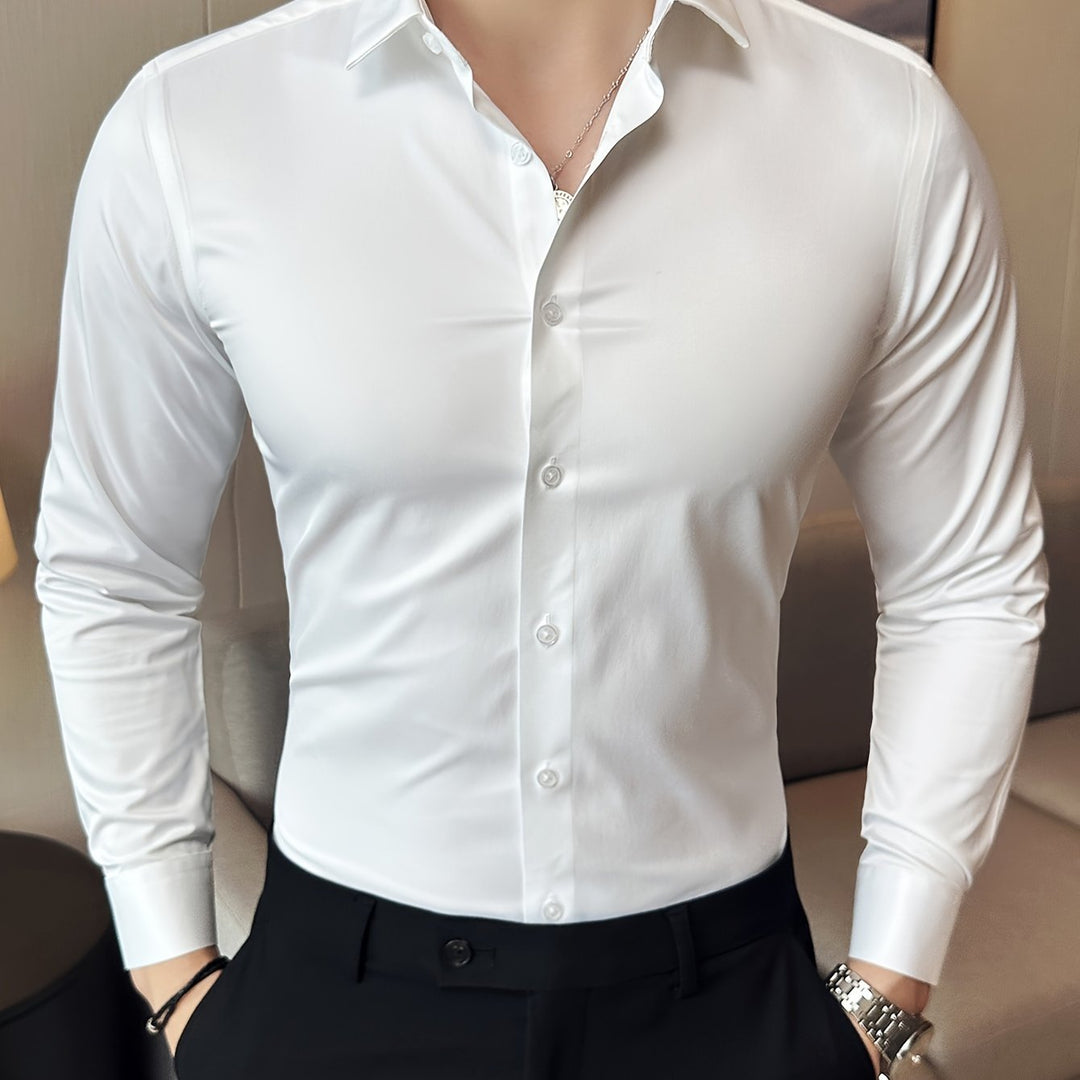 Levoire | Classique Uni Manches Longues Chemise