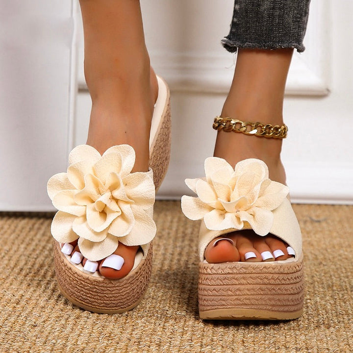 Levoire | Sandales À Talons Élévé Elegant, D'Été & Confortable! Beige