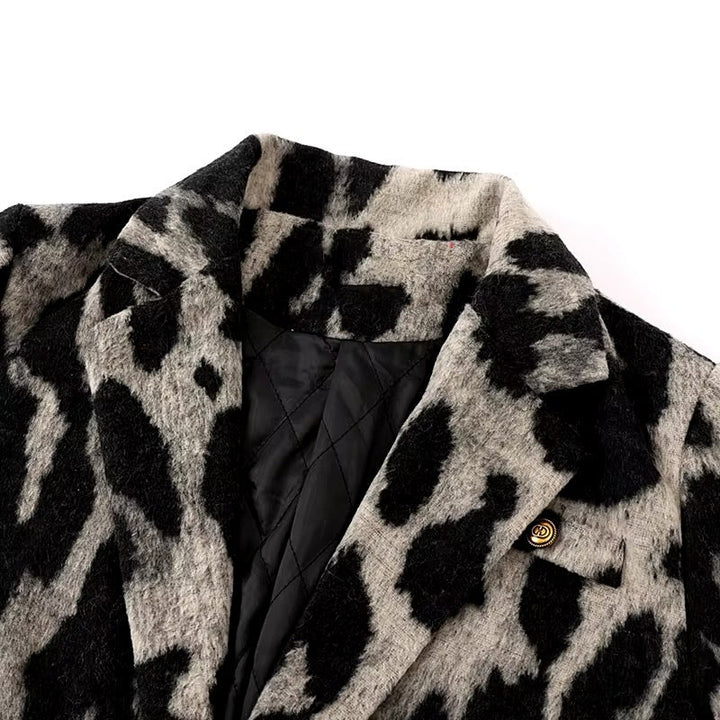 Levoire | Blazer Extravagant Pour Femmes À Imprimé Léopard