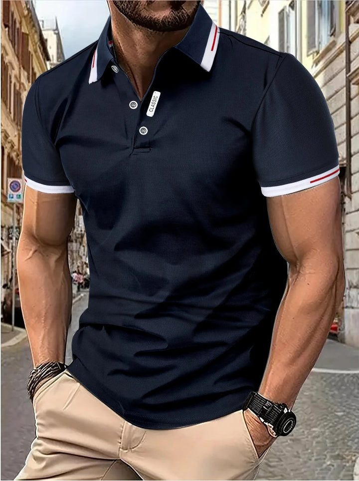 Levoire | Polo décontracté pour hommes Bleu marine