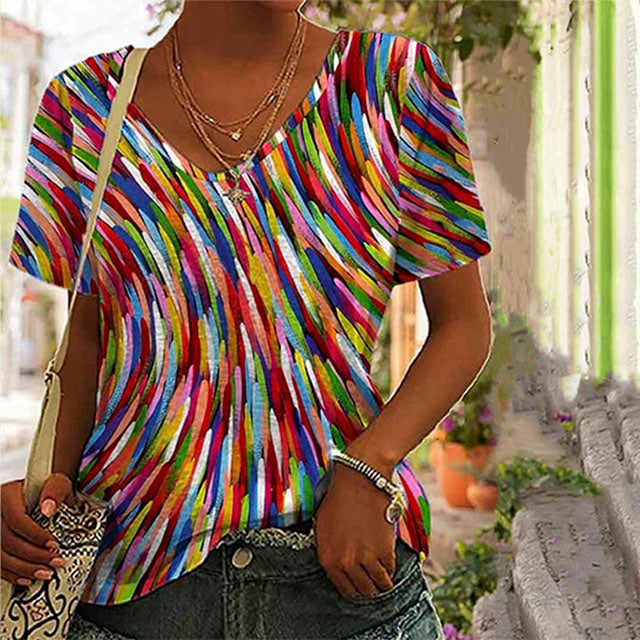 Levoire | Décontracté Coloré T-Shirt