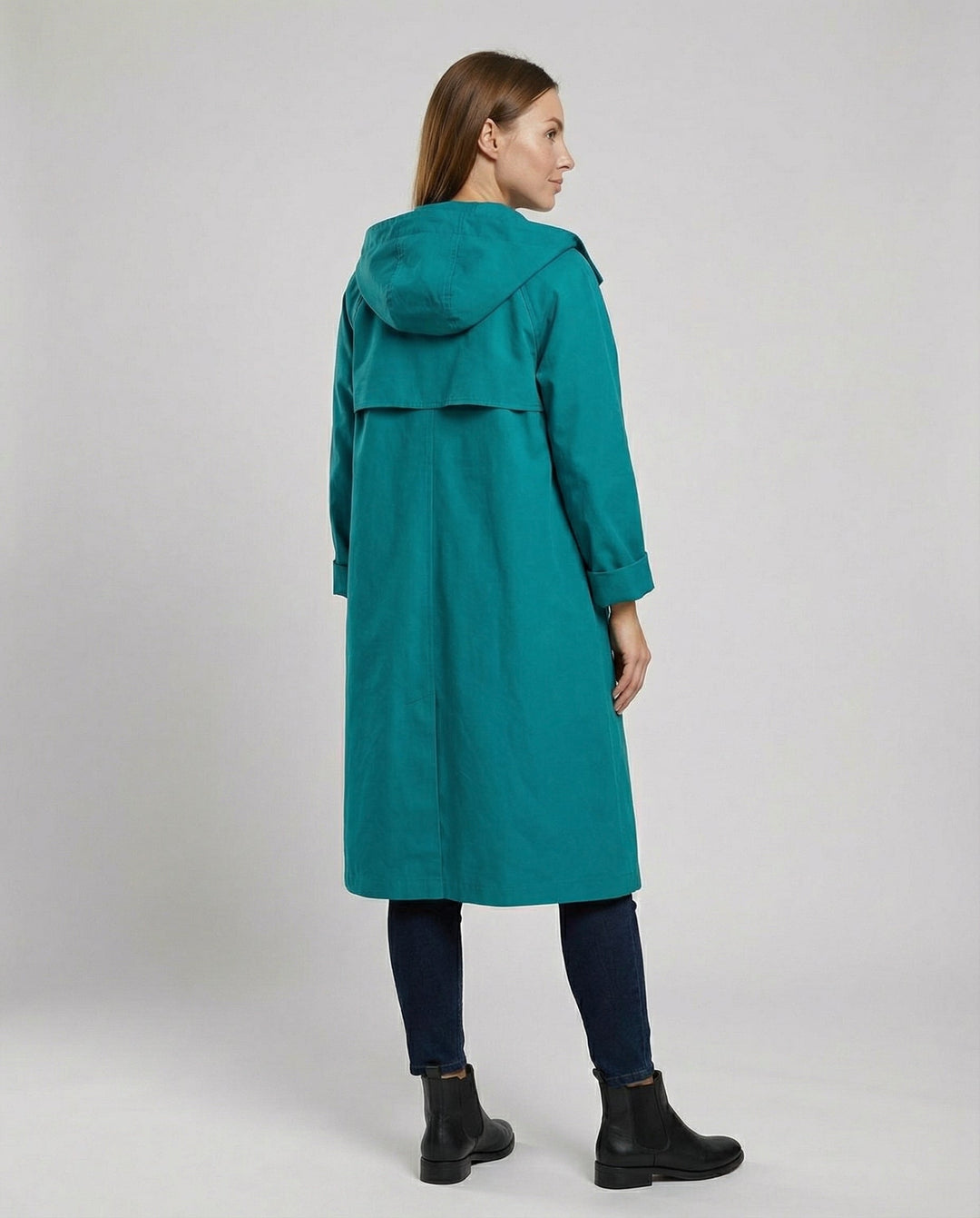 Manteau imperméable confortable pour dames avec capuche | Heidi-Mode
