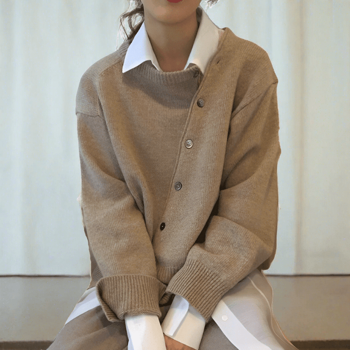 Levoire | Cardigan Avec Des Boutons Beige