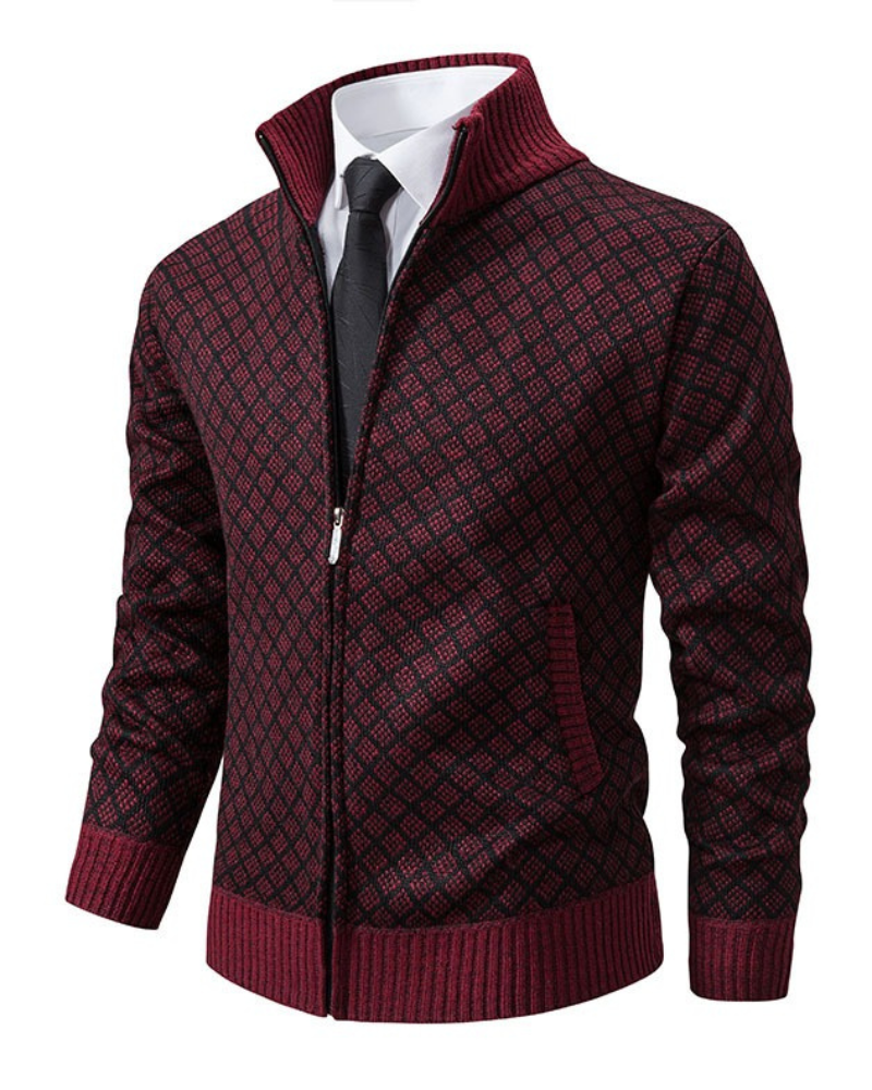 Levoire | Veste Slim Fit À Manches Longues Avec Zip Rot