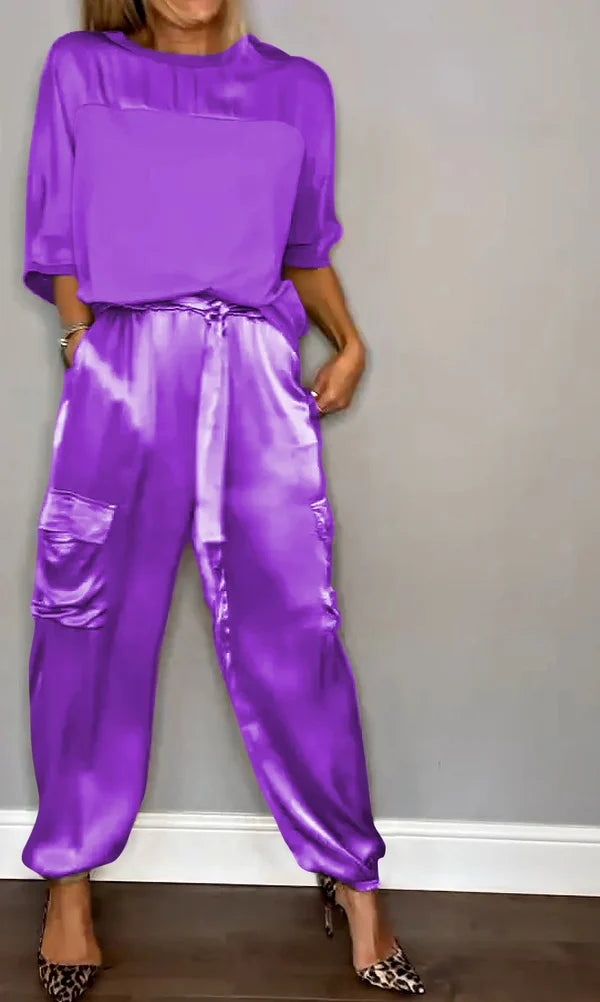 Levoire | Ensemble En Satin Viola