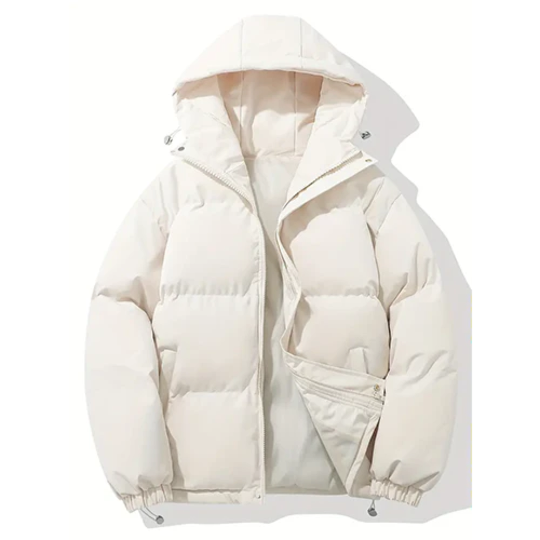 Levoire | Doudoune pour hommes chaude Beige Blanc