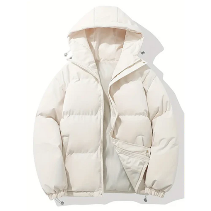 Levoire | Doudoune pour hommes chaude Beige Blanc