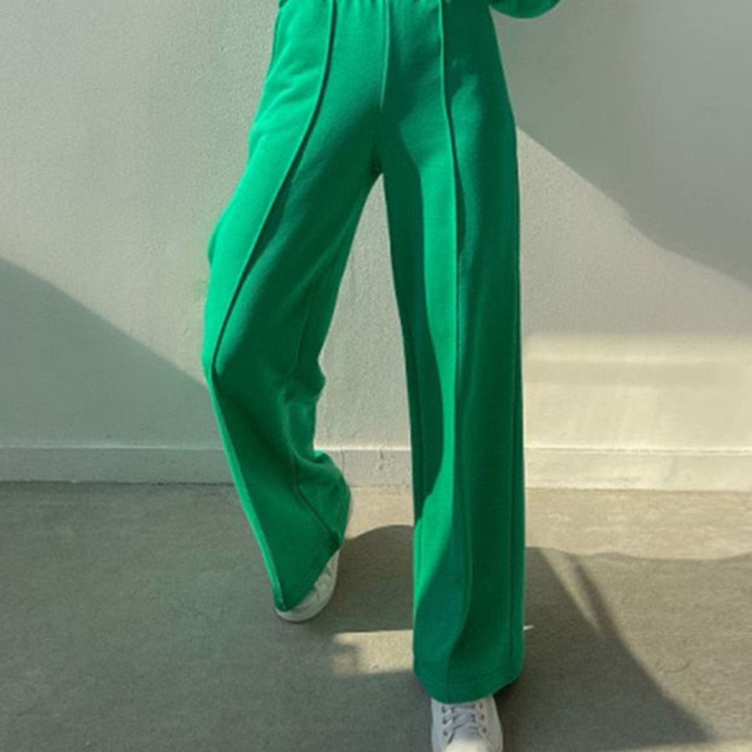 Levoire | Pull Luxueux À Manches Longues Avec Pantalon Large Ensemble À Deux Pièces