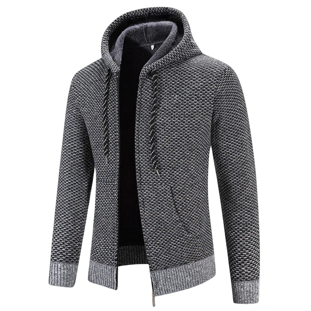 Levoire | Veste Longue À Manches Avec Capuche Et Poches Gris