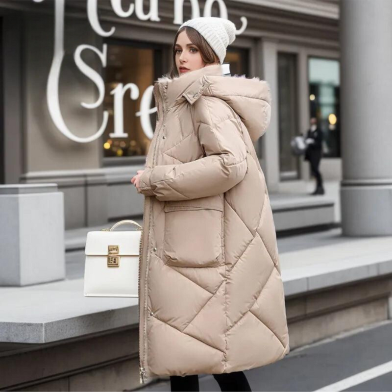 Levoire | Veste longue pour femmes chaude Beige