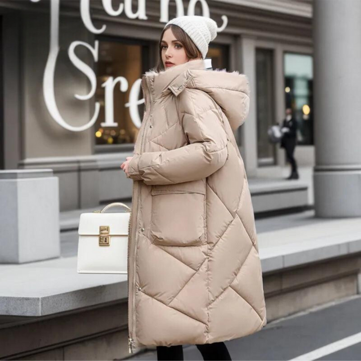 Levoire | Veste longue pour femmes chaude Beige